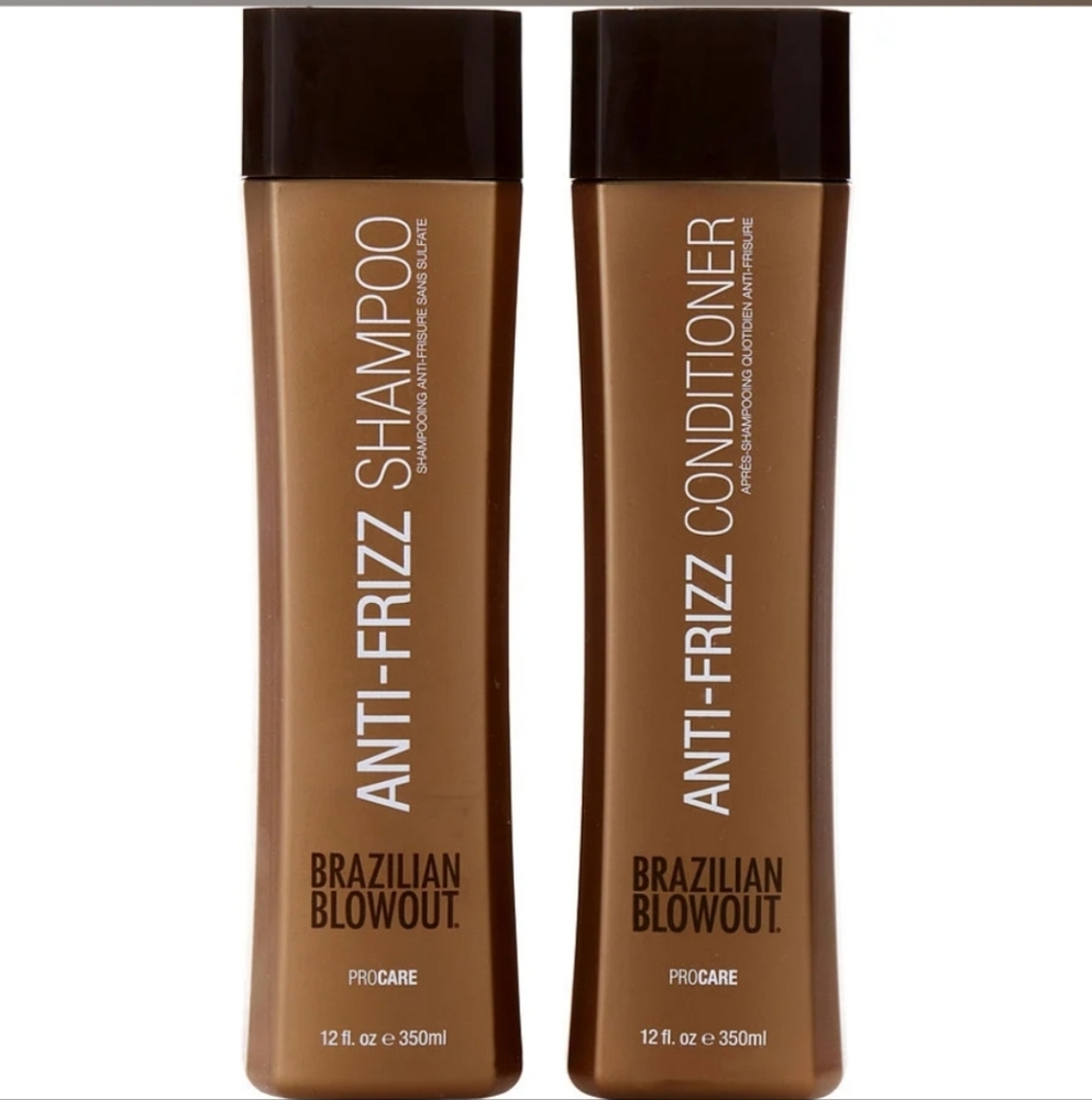 Anti-Frizz Shampoo and Conditioner Set - Brown